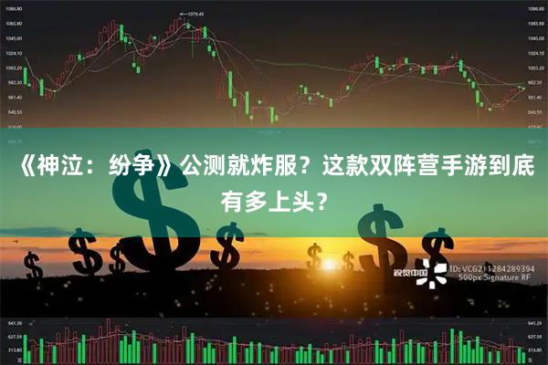 《神泣：纷争》公测就炸服？这款双阵营手游到底有多上头？